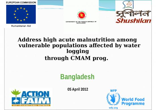 picture Survey Ppt 80764 | Fsc Ban Wfp Acf Satkhira Cmam Programme  Inception 050412