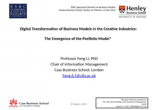 picture1_Portfolio Powerpoint 79152 | Henley Esrc Seminar    Digital Transformation Of Business Models In Creative Industries   Feng Li