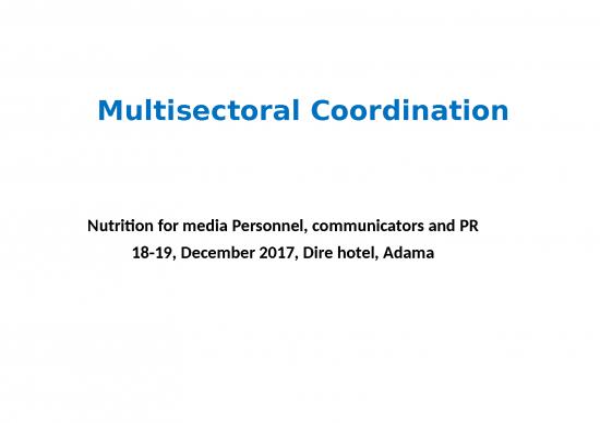picture Nutrition Ppt 80717 | Importance Of Multisectoaral