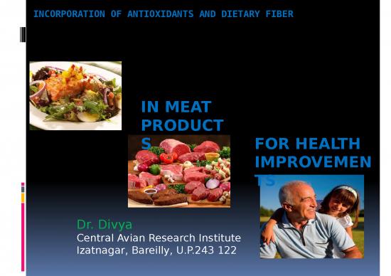 picture Dietary Fibre Ppt 81220 | Incorporation Of Antioxidants And Dietary Fiber In  Meat Products