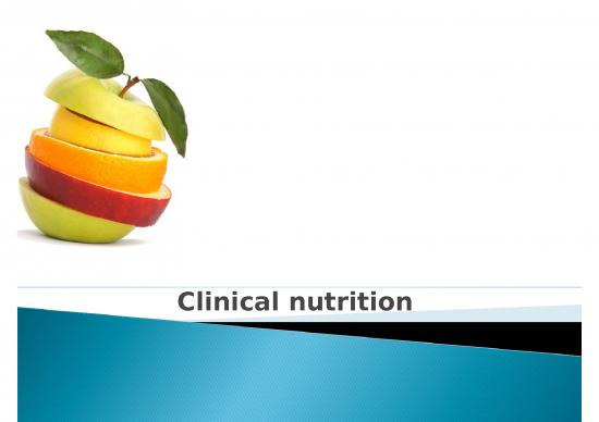 picture Nutrition Ppt 80932 | Introduction To Clinical Nutrition