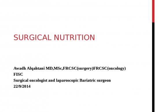 picture Lecture Ppt 80814 | Lecture 13  Nutrition In Surgical Patients