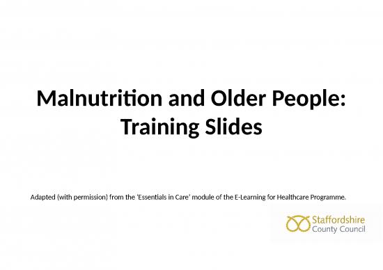 picture Nutrition Ppt 81297 | Malnutrition And Older People Training Slides Updated Oct 21