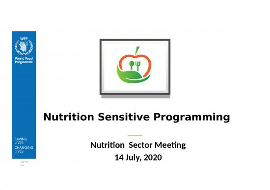 picture Nutrition Ppt 81144 | N Sector Nutrition Sensitive Programming  Rf