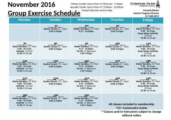 picture Powerpoint Presentation Exercise 80136 | November 2016 Group Ex Schedule