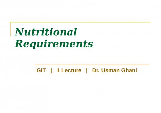 picture1_Lecture Ppt 80817 | Nutritional Requirements