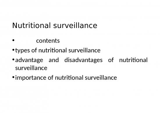 picture Types Of Survey Ppt 81090 | Nutritional Surveillance  44