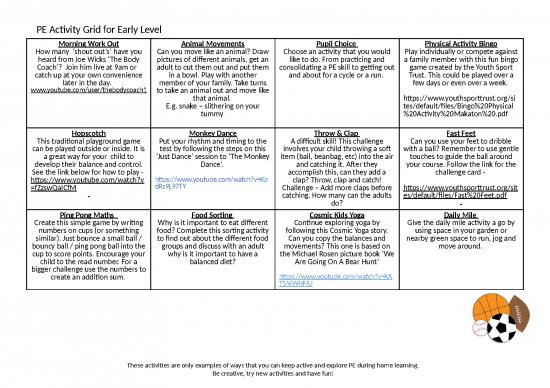 picture1_Fun Friday Activities Ppt 80021 | Pe Grid Early Level