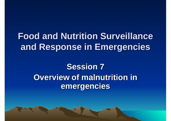 picture1_Malnutrition Ppt 81336 | Session 7   Overview Of Malnutrition In Emergencies