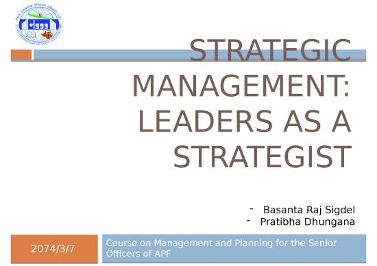 picture Strategic Management Ppt 79245 | Strategic Management  Apf 2074