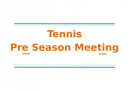 picture Tennis Powerpoint Template 80918 | Tennis Pre Season Meeting Fall 2021