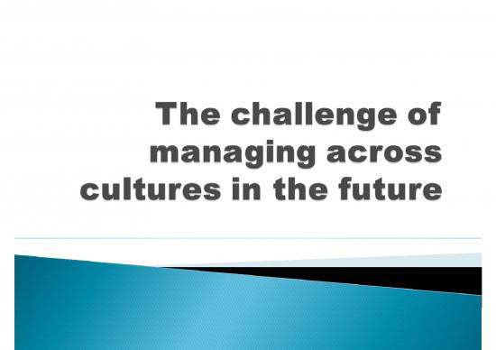 picture Cross Cultural Management Ppt 81423 | The Challenge Of Managing Across Cultures 1