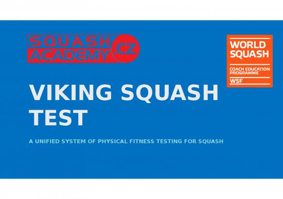 picture Physical Fitness Ppt Presentation 80416 | Viking Squash Test