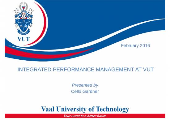 picture Strategic Management Ppt 79621 | Vut Strategic Intent2c Performance Management Cello2c April 2016
