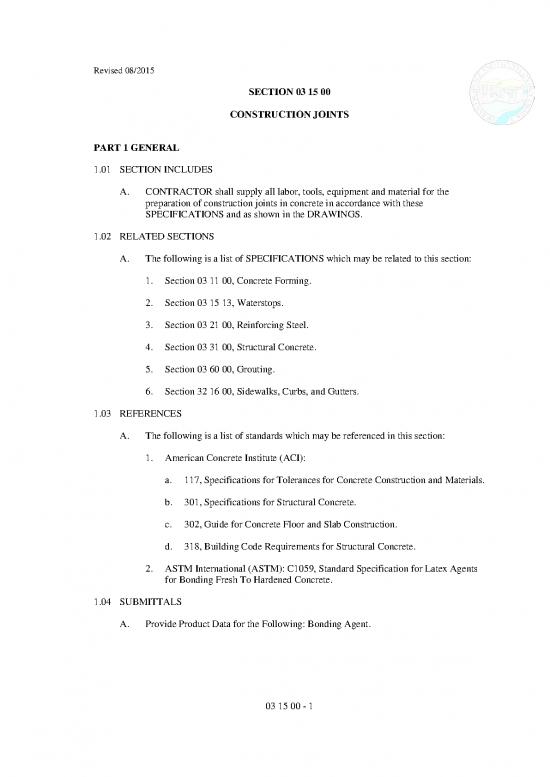 picture Building Pdf 83875 | 03 15 00 Construction Joints