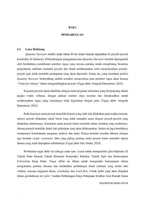 picture Quantity Surveyor Pdf 83964 | 10 Andre Reskia Agusty (1510015410033) Bab I
