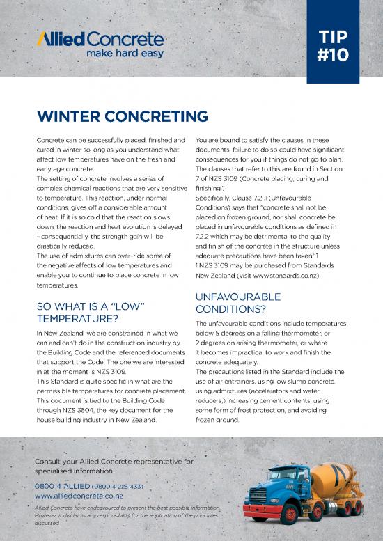 picture Nzs 3109 84122 | 10 Winter Concreting