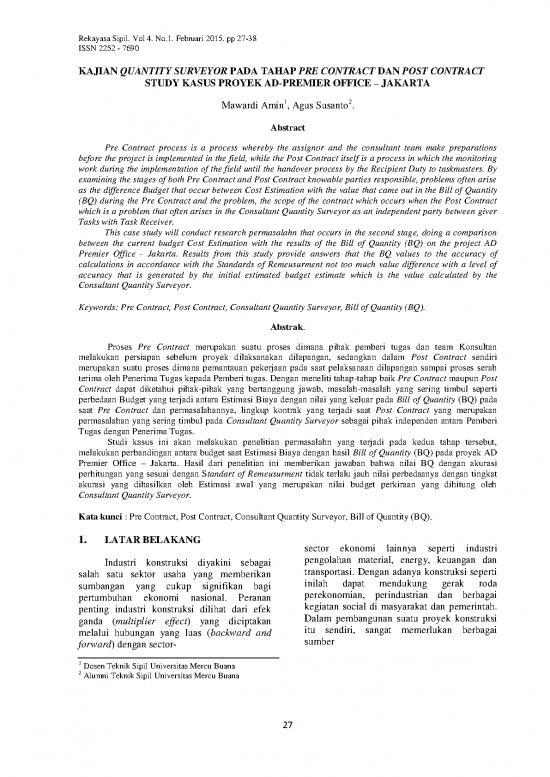 picture_Quantity Surveyor Pdf 83862 | 184114 Id Kajian Quantity Surveyor Pada Tahap Pre