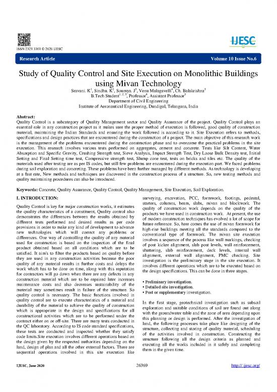 picture Construction Pdf 83793 | 72b083da93d52889b1f643e627dc0dstudy Of Quality Control And Site Execution On Monolithic Buildings Using Mivan Technology