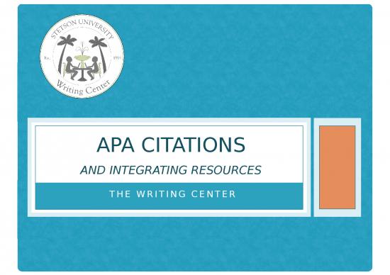 picture Powerpoint Citation 81872 | Apa And Integrating Sources