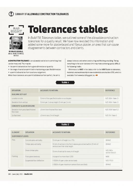 picture Building Pdf 84167 | Build 184 30 Build Right Tolerances Tables