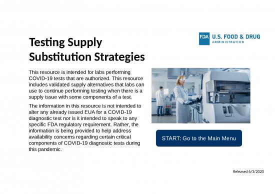 picture Specimen Collection Ppt 83339 | Cdrh Substitutions Diagnostic Testing