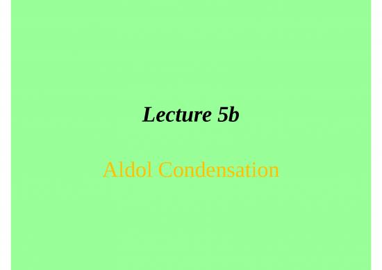 picture_Aldol Condensation Ppt 82155 | Chem 14cl Lecture 5b Aldol