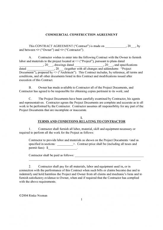 picture1_Sample Contract For Construction 83511 | Commercial Construction Agreement