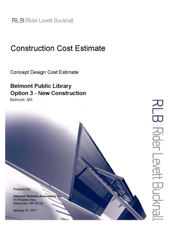 picture Construction Pdf 83559 | Concept Design Cost Estimate Option 3