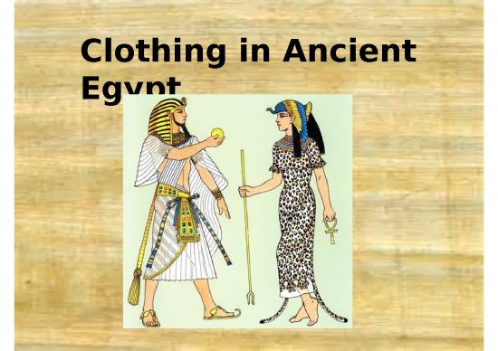 picture Clothing Powerpoint Template 83145 | Egyptian Clothing 1