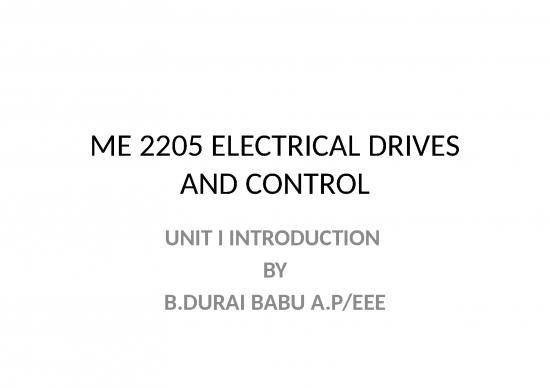 picture Motor Ppt 83461 | Electrical Drives And Controls
