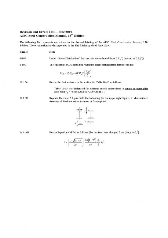 picture1_Steel Construction Manual 84115 | Errata 15th Ed Manual June 2019