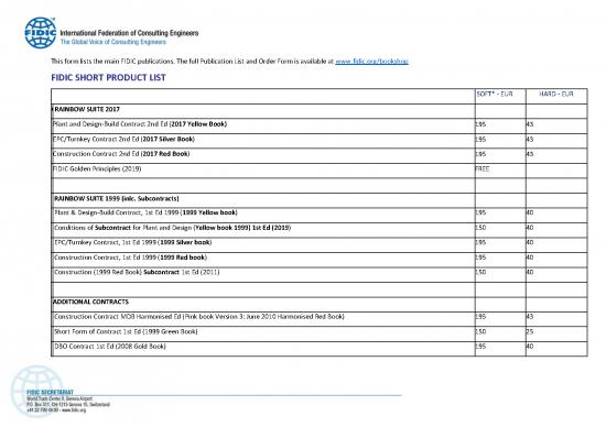 picture1_Sample Contract For Construction 83745 | Fidic Short Bookshop List Of Products Aug 2020