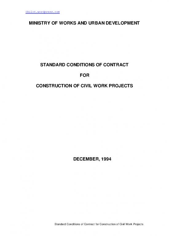picture Sample Contract For Construction 83603 | General Conditions Of Contract Mowud