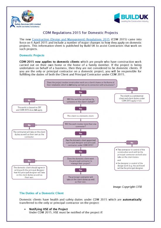 picture Construction Pdf 83578 | Information Sheet Cdm Regulations 2015 For Domestic Projects