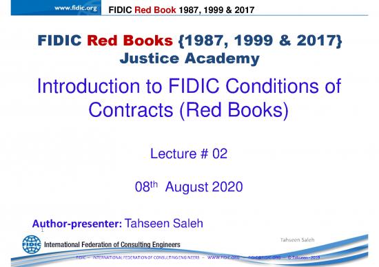 picture1_Fidic Red Book Pdf 83818 | Introduction To Conditions Of Contract 2
