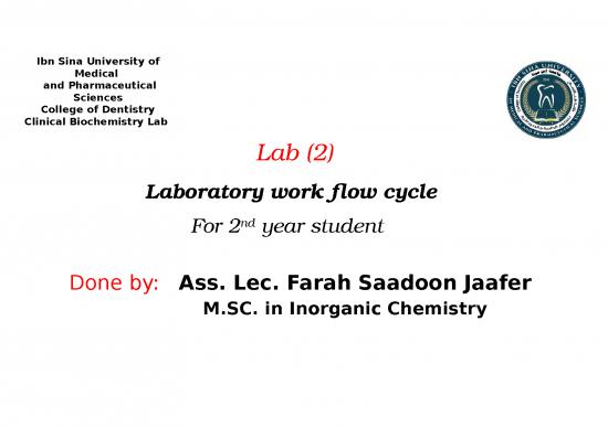 picture Specimen Collection Ppt 83222 | Lab2 2nd Stage Bioche Dentistiry