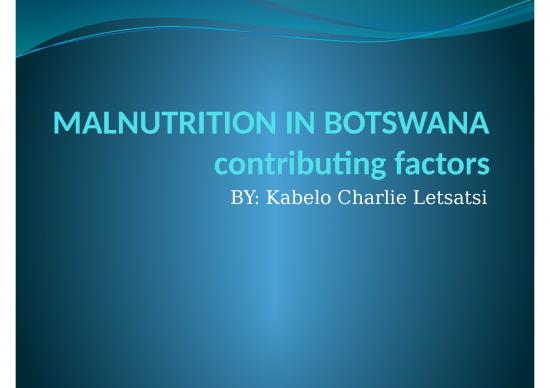 picture Malnutrition Ppt Free Download 83026 | Malnutrition In Botswana