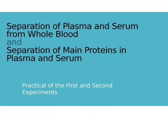 picture_Separation Of Plasma And Serum From Whole Blood Practical