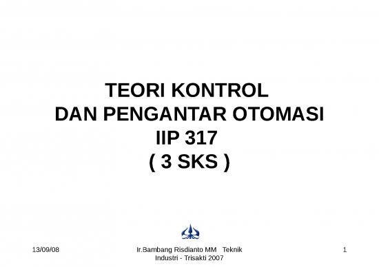 picture Manufacturing Ppt 82283 | Teori Kontrol Dan Pengantar Otomasi