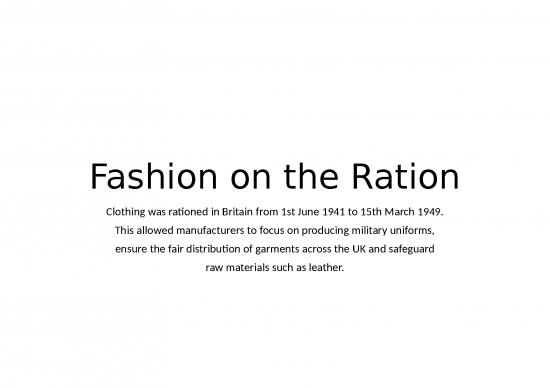 picture1_Clothing Powerpoint Template 83141 | Ww2 Fashion On The Ration