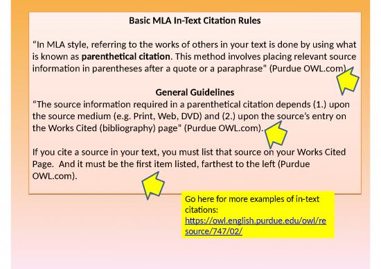 Mla Format Directions Pp