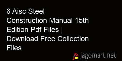 picture 6 Aisc Steel Construction Manual 15th Edition Pdf Files | Download Free Collection Files