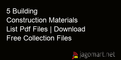picture 5 Building Construction Materials List Pdf Files | Download Free Collection Files