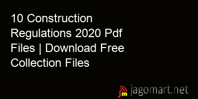picture 10 Construction Regulations 2020 Pdf Files | Download Free Collection Files