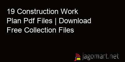 picture 19 Construction Work Plan Pdf Files | Download Free Collection Files