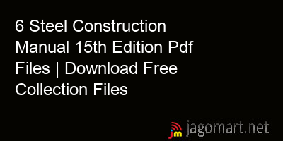 picture 6 Steel Construction Manual 15th Edition Pdf Files | Download Free Collection Files