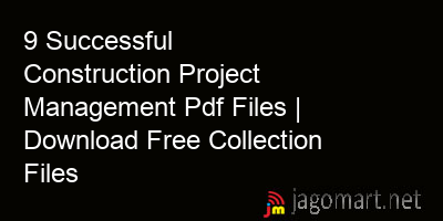 picture 9 Successful Construction Project Management Pdf Files | Download Free Collection Files