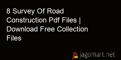 picture 8 Survey Of Road Construction Pdf Files | Download Free Collection Files