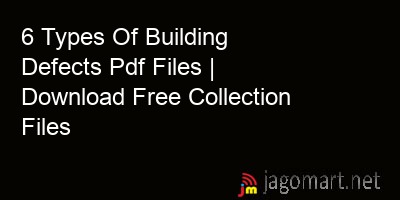 picture 6 Types Of Building Defects Pdf Files | Download Free Collection Files